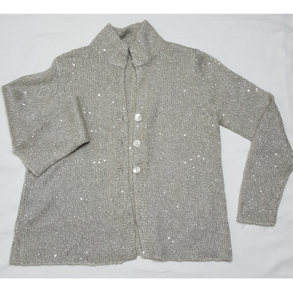 Sparkly J Jill Cardigan Sweater