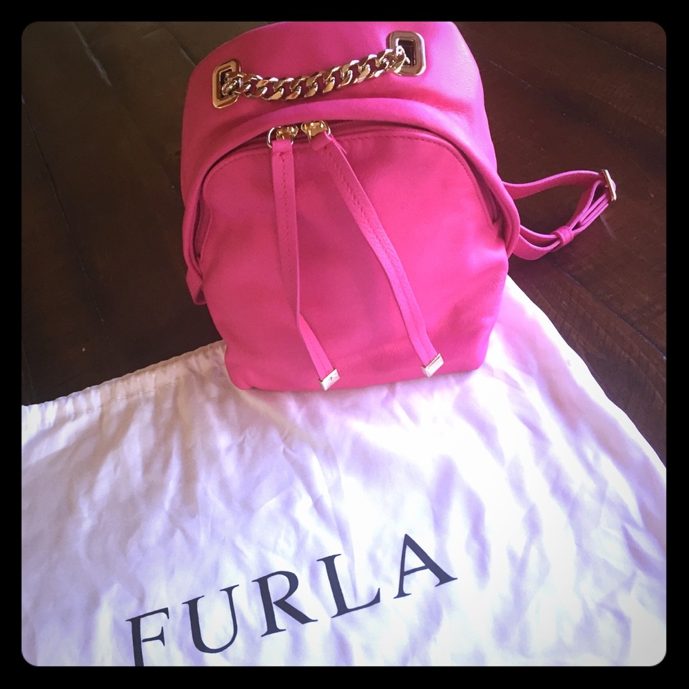Brand New FURLA PINK MINI BACKPACK!!