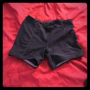 Black workout shorts