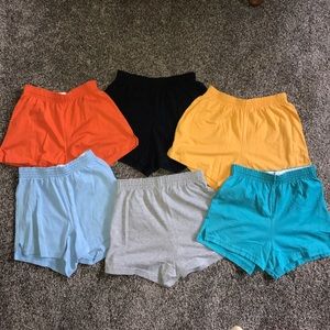 Pack of 6 sportswear shorts