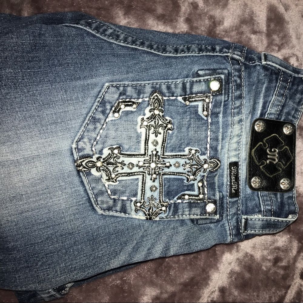 Miss Me Signature-Rise Boot Cut Jeans