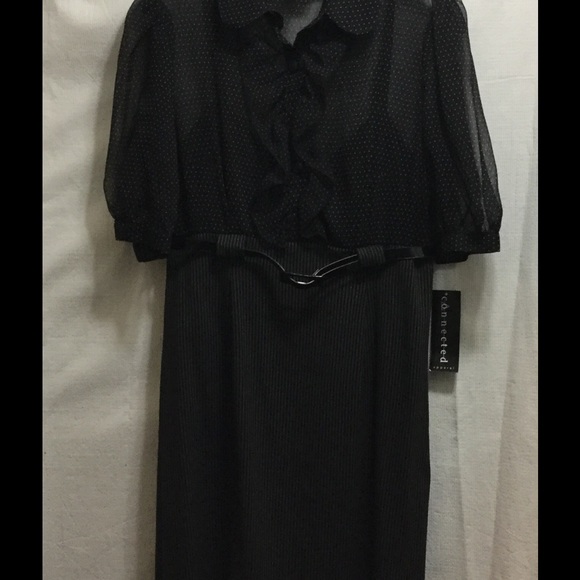 Black Ruffle Dress - Picture 2 of 5