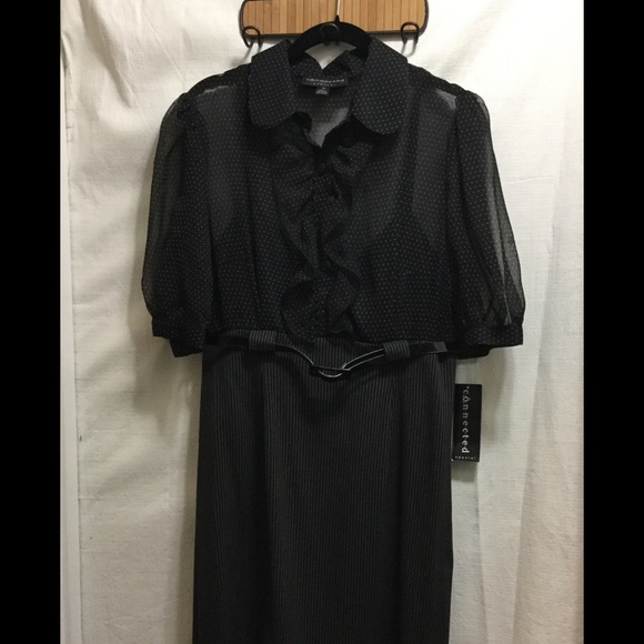 Black Ruffle Dress - Picture 3 of 5