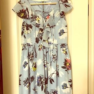 Light blue dress with flowers