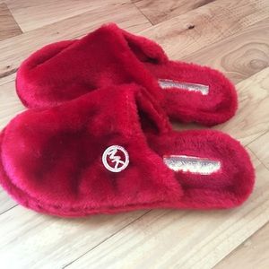 Faux fur fuzzy Michael Kors Slippers
