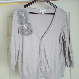 Loft Pima Cotton Grey Cardigan