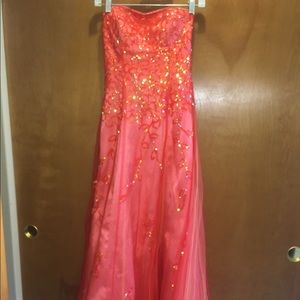 Full length princess formal dress