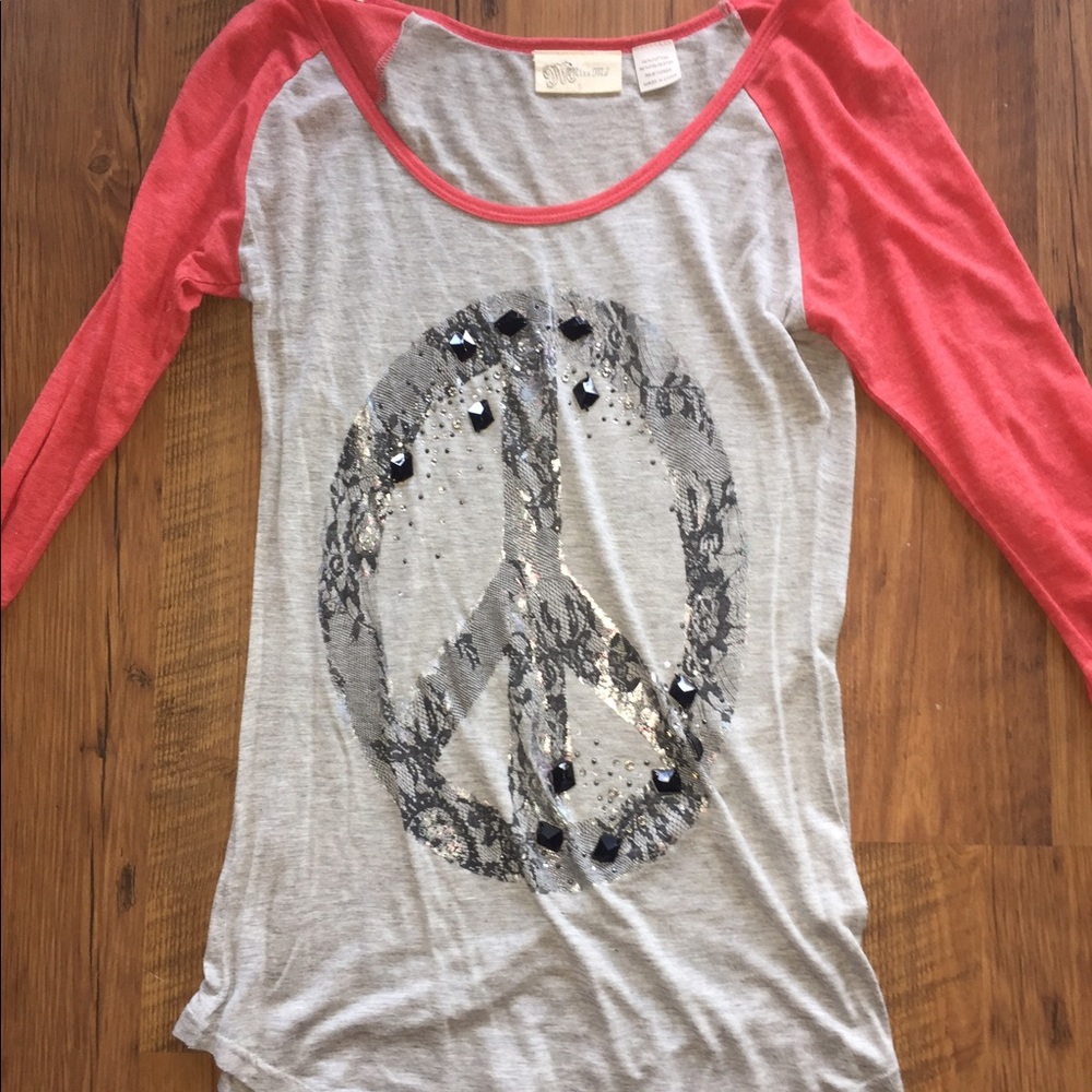 Miss me quarter sleeve shirt