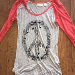 Miss me quarter sleeve shirt