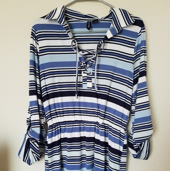 stripped summer dress - Picture 1 of 3