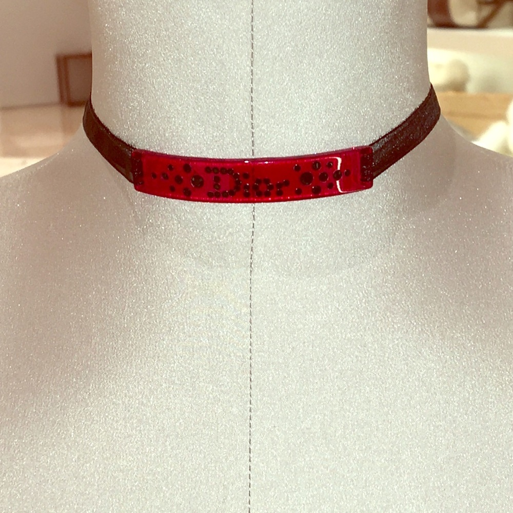 Dior Resin Choker with Swarovski Crystals