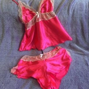 Silk babydoll set