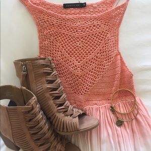 *SOLD* LF Kiwi Tucker Crochet Dress