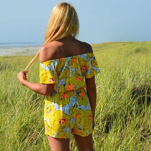 Romper Floral Yellow - Picture 4 of 4
