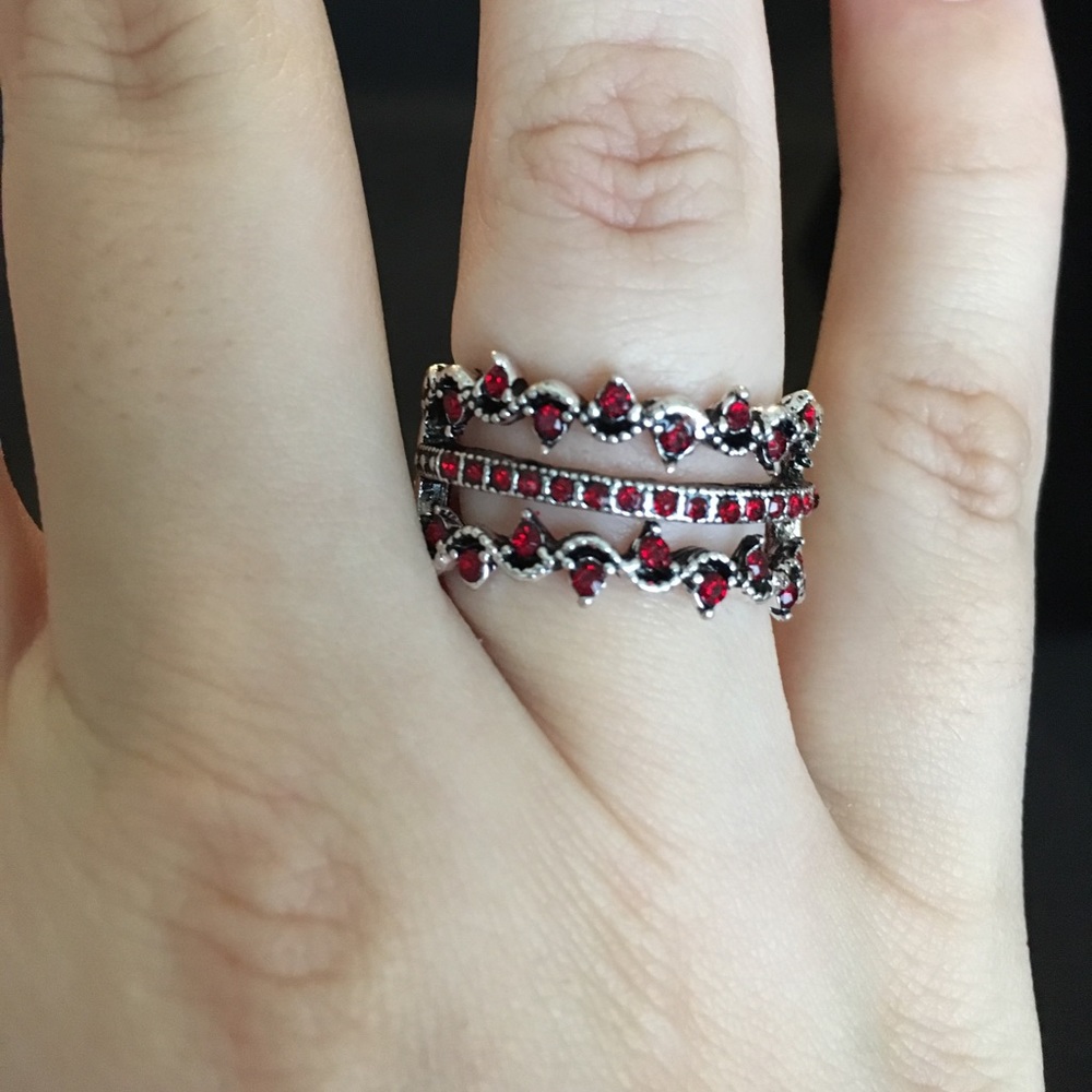 Scarlet Crystal Ring