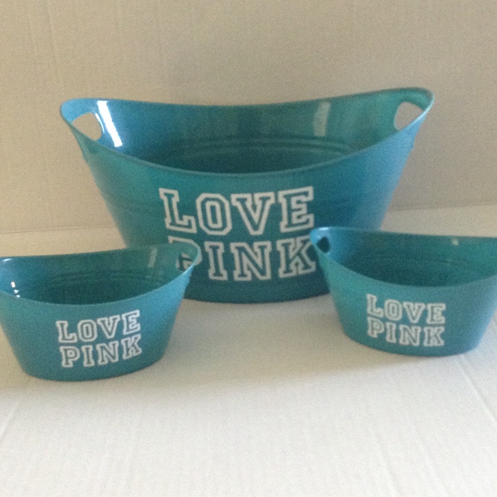 Victoria's Secret Love Pink storage containers