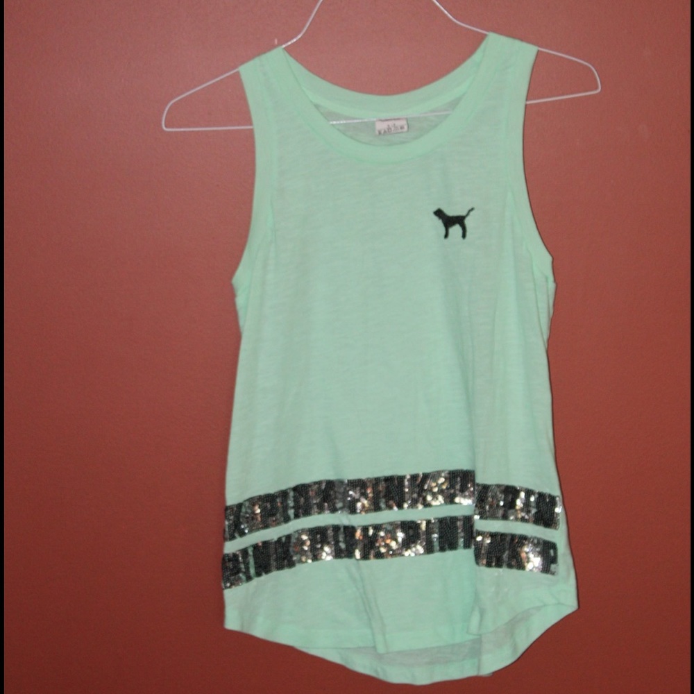 🇺🇸Mint PINK tank top- MAKE AN OFFER