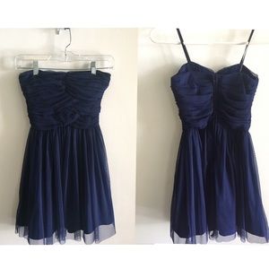 navy blue party dress