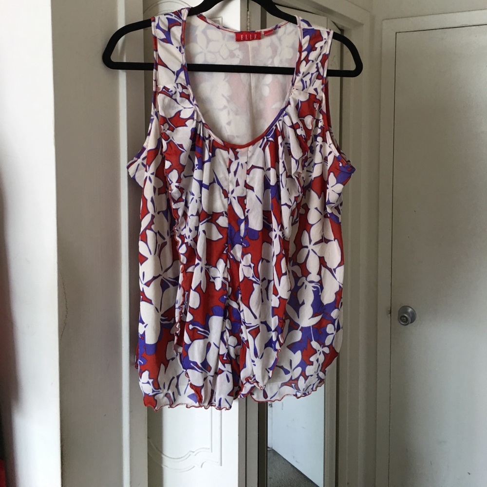 🔴🌀 Summer Tank Shirt With Vertical Ruffle 🔴🌀