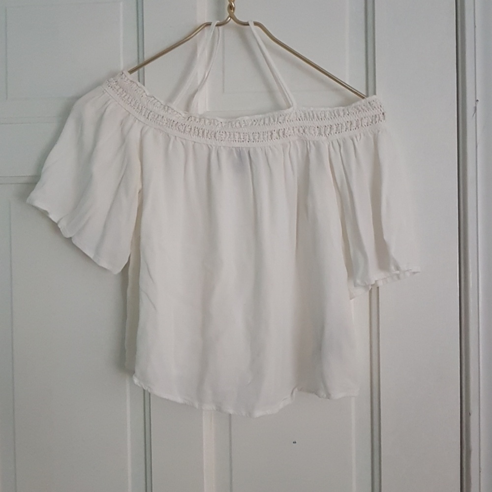 White Off the Shoulder Top