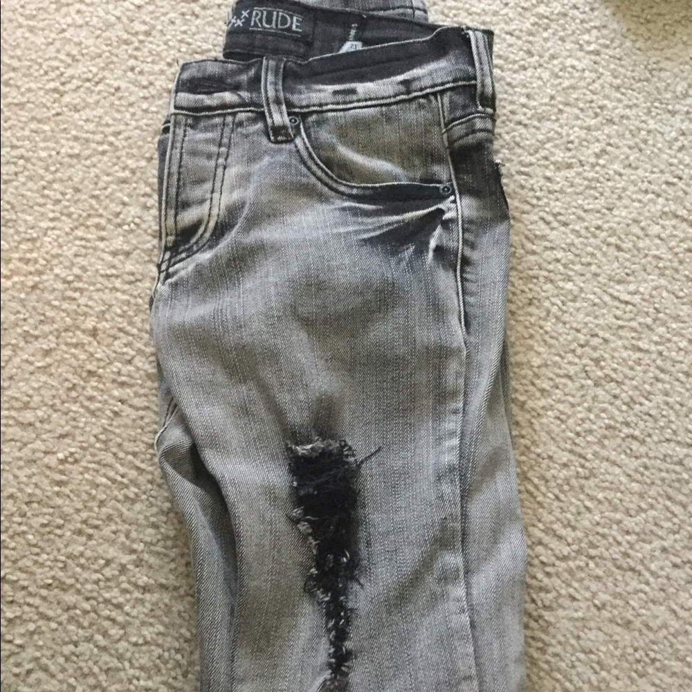Girls Distressed Skinny Jeans