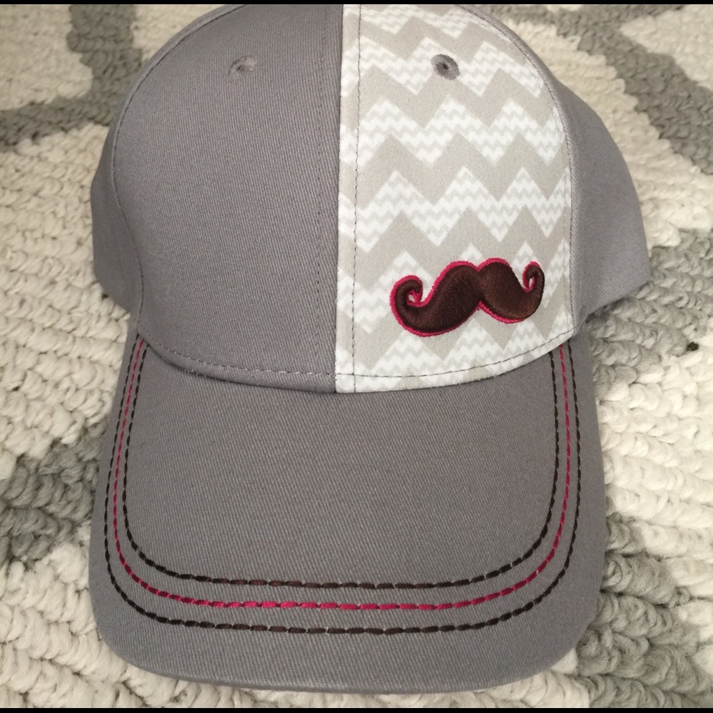 NWT 'Summer Pugs' Premium Girls Gray Hat