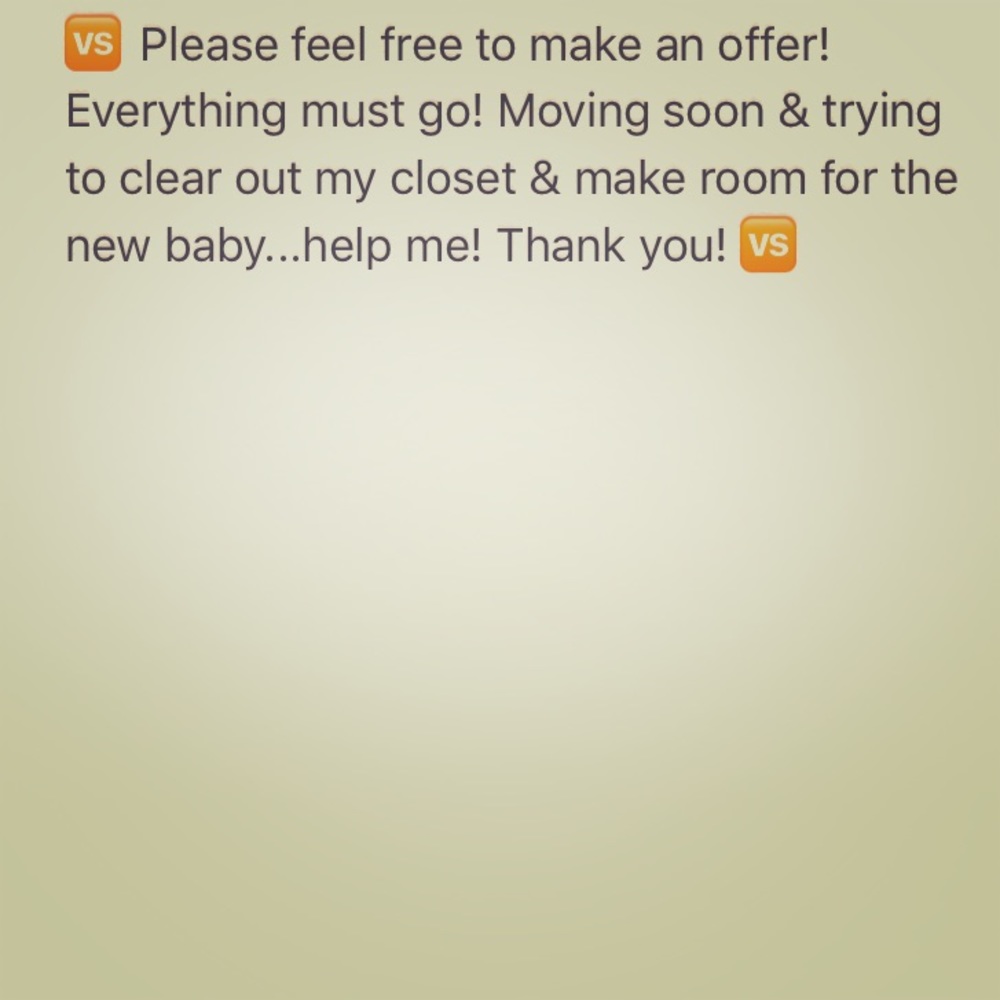 All reasonable offers accepted!