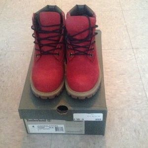 Junior's Timberlands' 6 inch (Red)