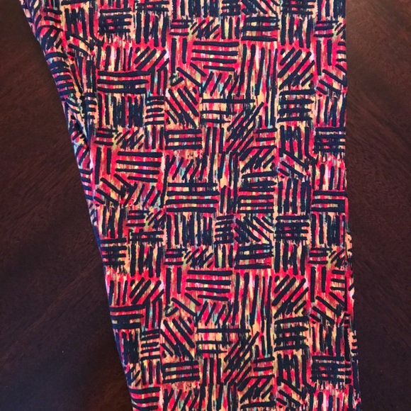 LuLaRoe Pants - Lularoe multi color dash print leggings TC