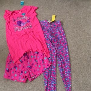 Justice mermaid pajama set. New with tags.