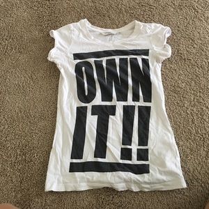 Own it letters Tee