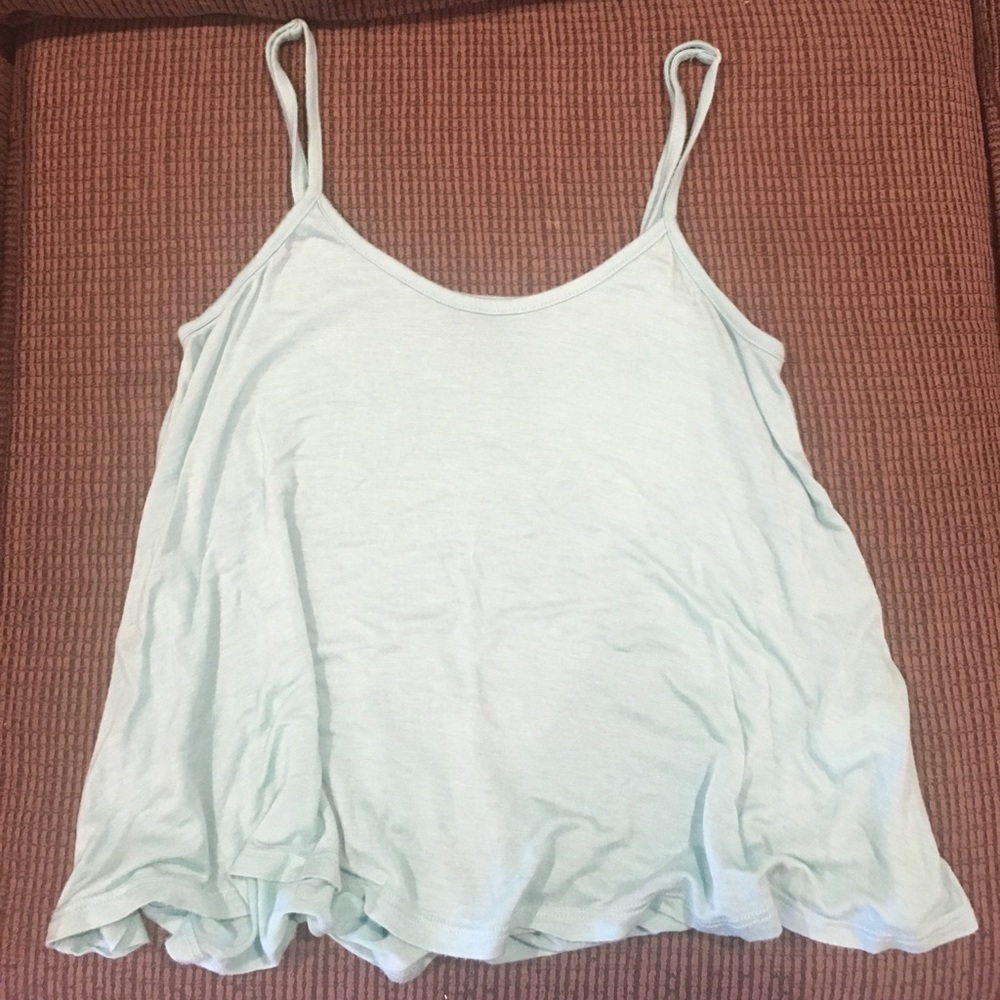 Heart Hips blue tank top