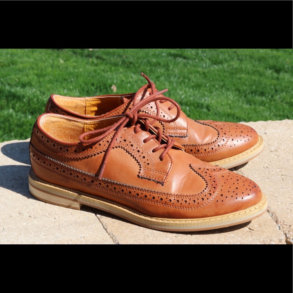 BDG Tan Leather Oxfords