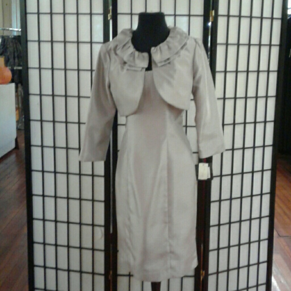 Pewter Ellen Tracy Coctail Dress