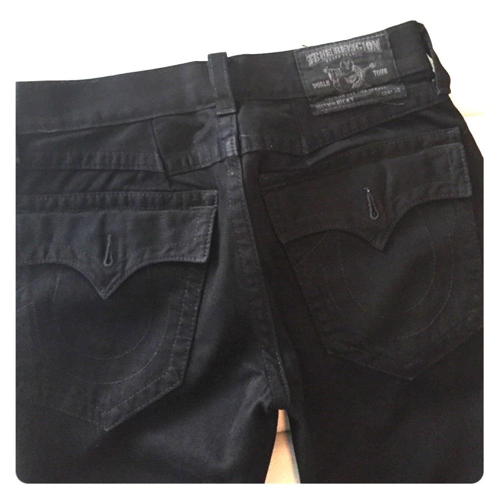 Men black true religion Ricky jeans 31