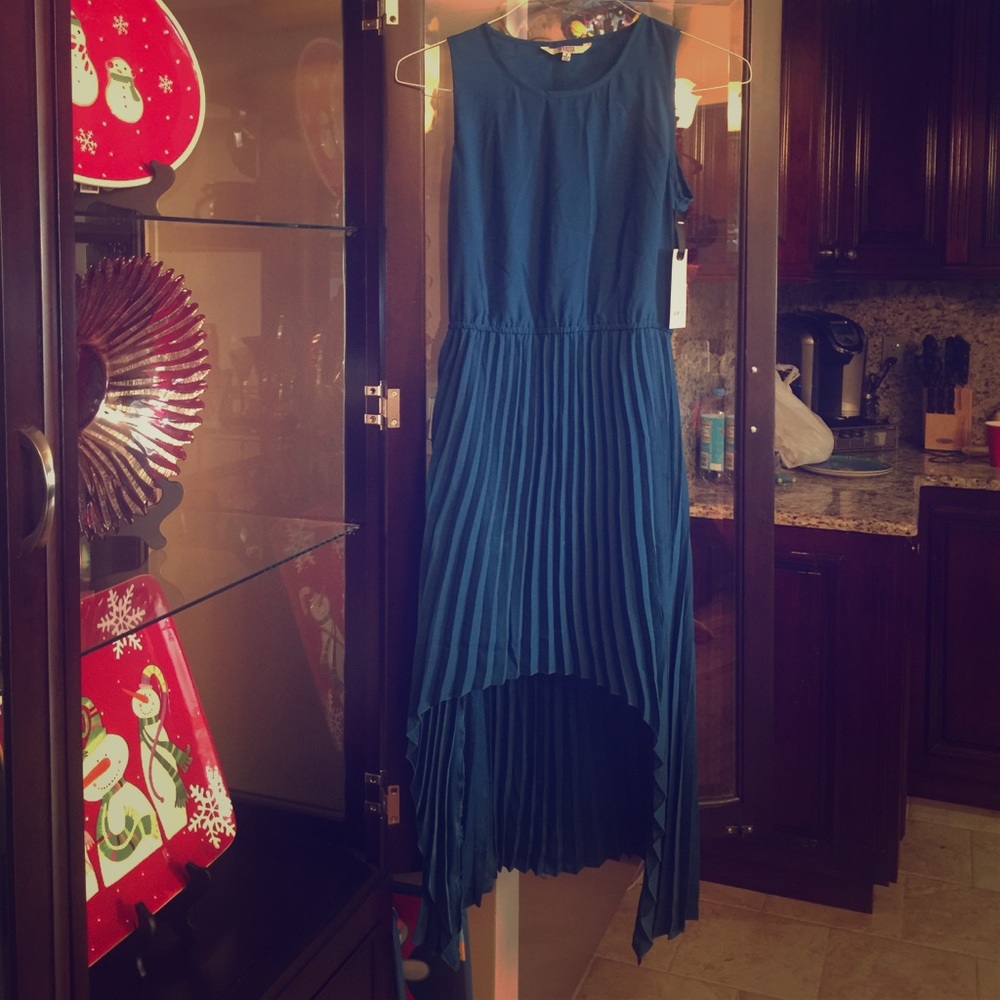 Tank dress with hi-low hem