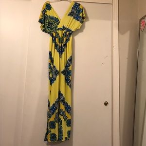 Yellow long dress