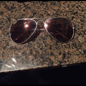 Ray ban pink lens women's aviator TEMP SALE
