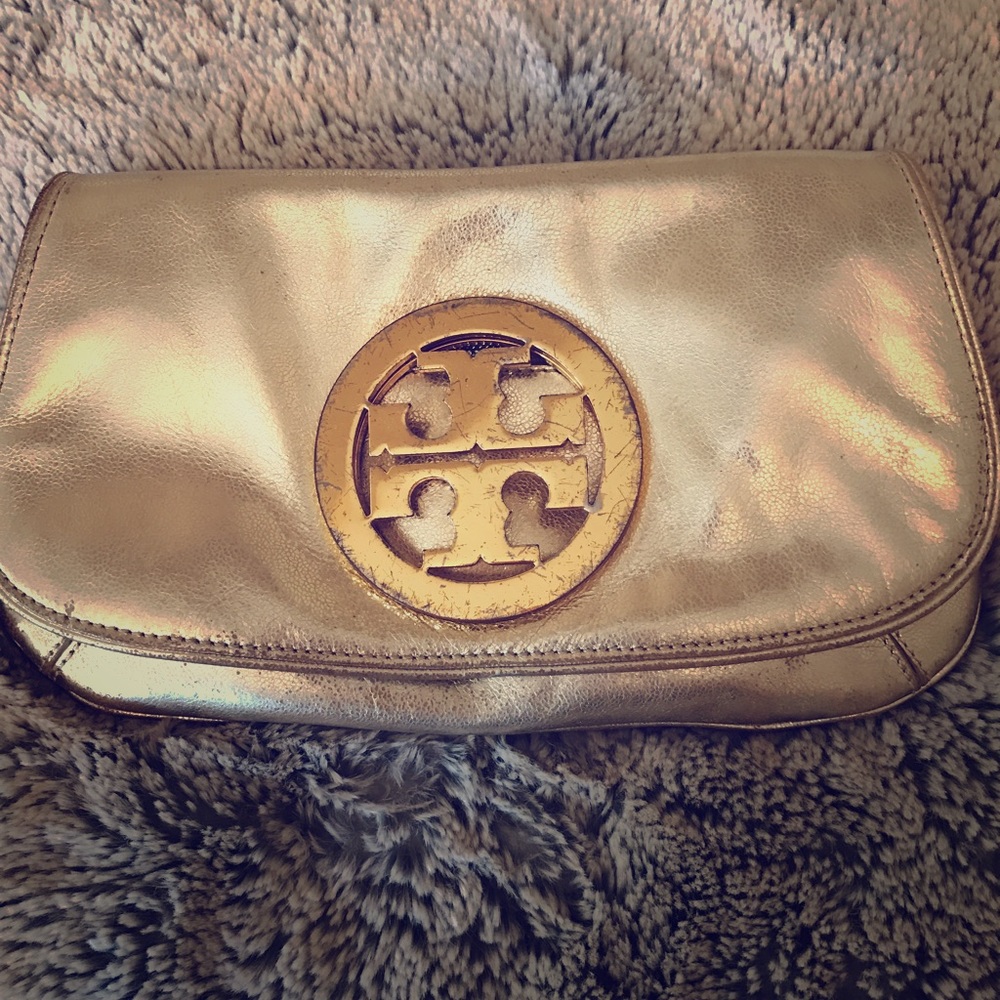 Gold Tory Burch Cross Body --- preloved