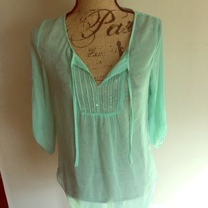 Express woven top