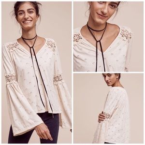 Calvie Eyelet Top Anthro Eri + Ali DONATING ON7/13