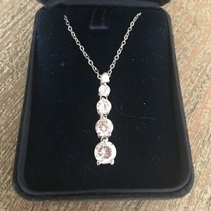 Teardrop Swarovski necklace