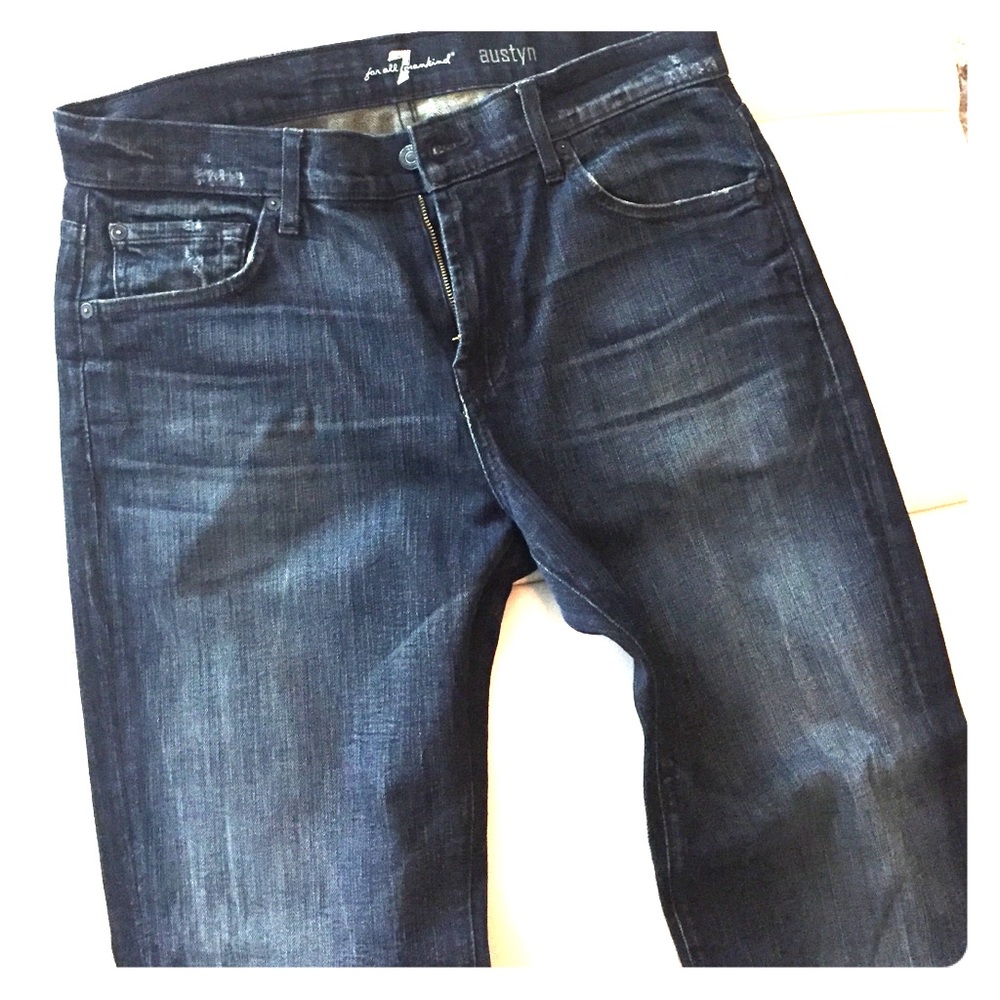 Men 7 for all mankind indigo denim sz 33
