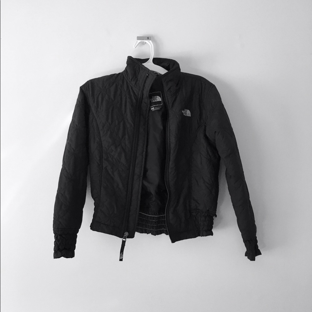 Black North Face girls' short jacket