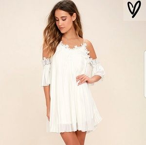 Lulus white lace dress
