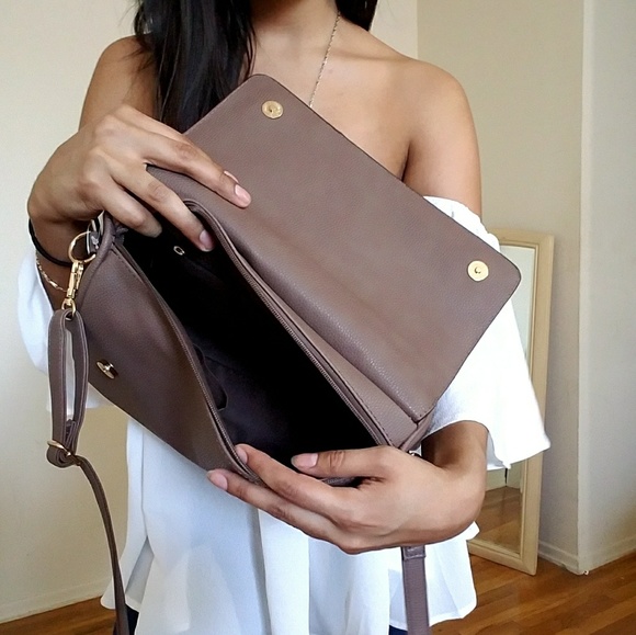 🆕BLACK MESSENGER BAG TOTE - Picture 6 of 7