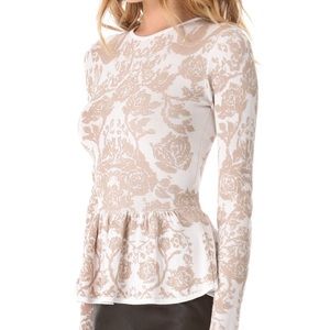 Torn by Ronny Kobo peplum top S