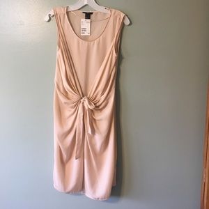 Blush tie front Dress