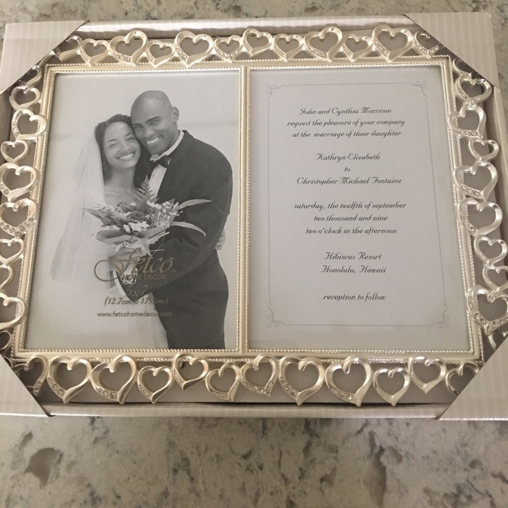 Silver Wedding announcement frame