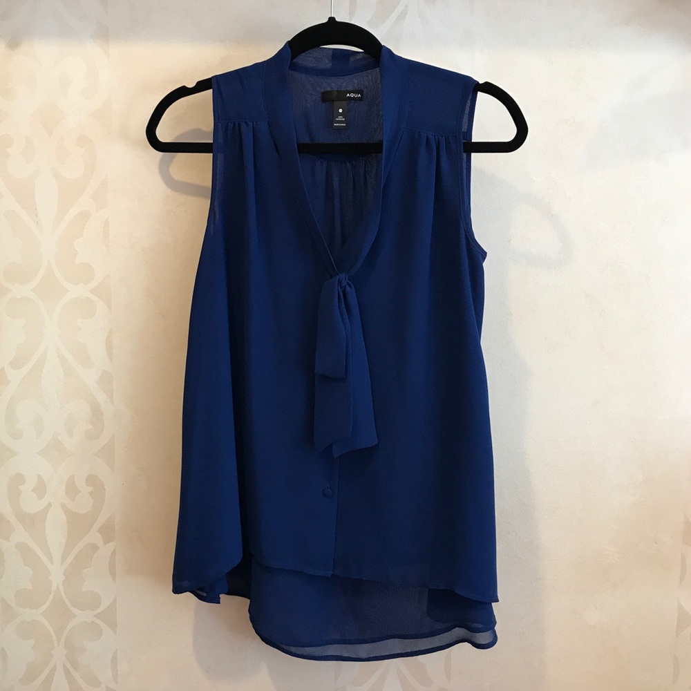 Electric blue blouse
